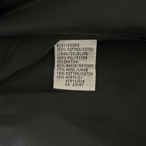 Vintage Talbots Holiday Christmas Black Embroidered Vest, Size XL - Picture 5 of 6